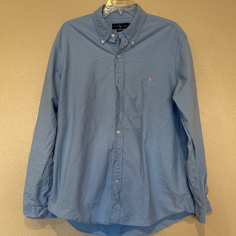 Polo by Ralph Lauren Men's Sky Blue Casual Shirt